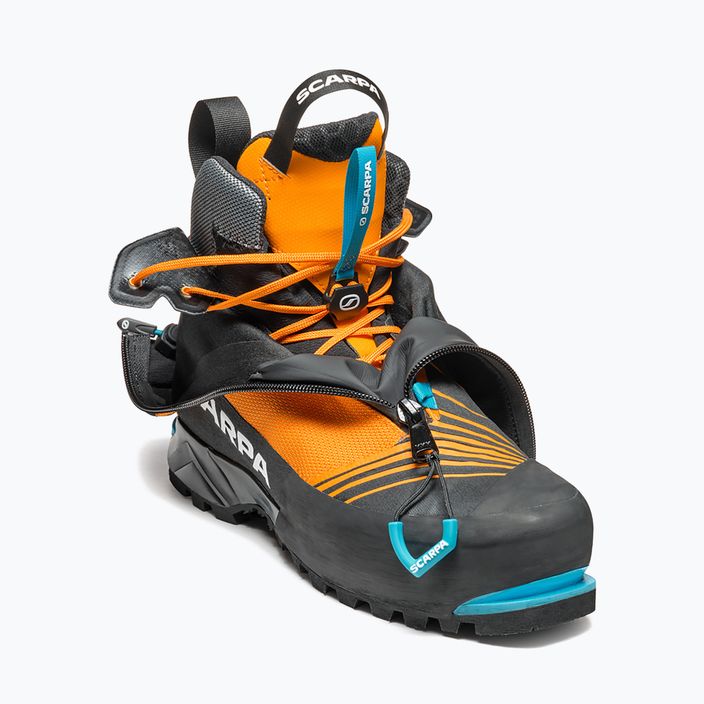 Scarpa Phantom Tech HD black/bright orange men's high-mountain boots 11