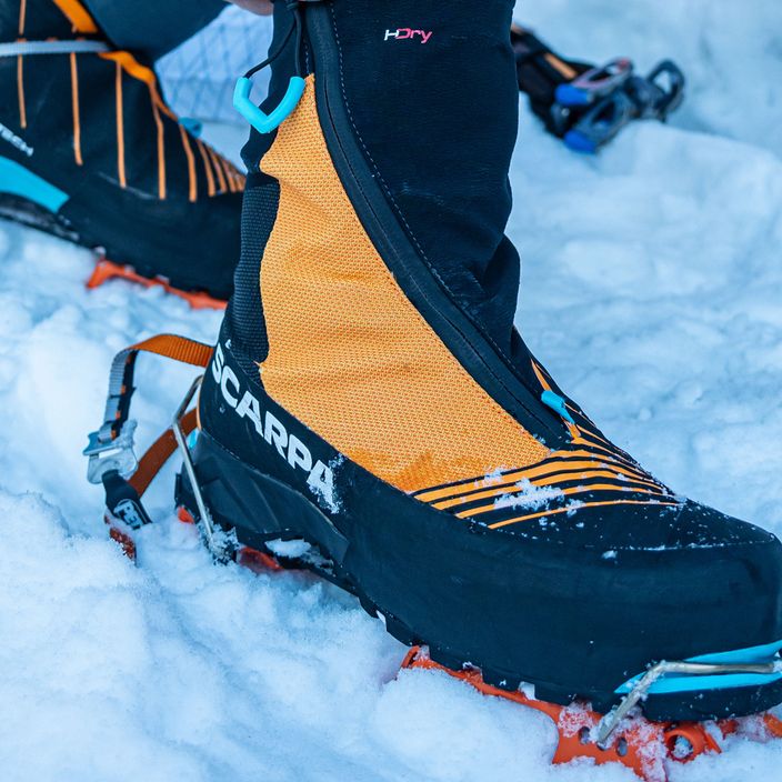 Scarpa Phantom Tech HD black/bright orange men's high-mountain boots 16