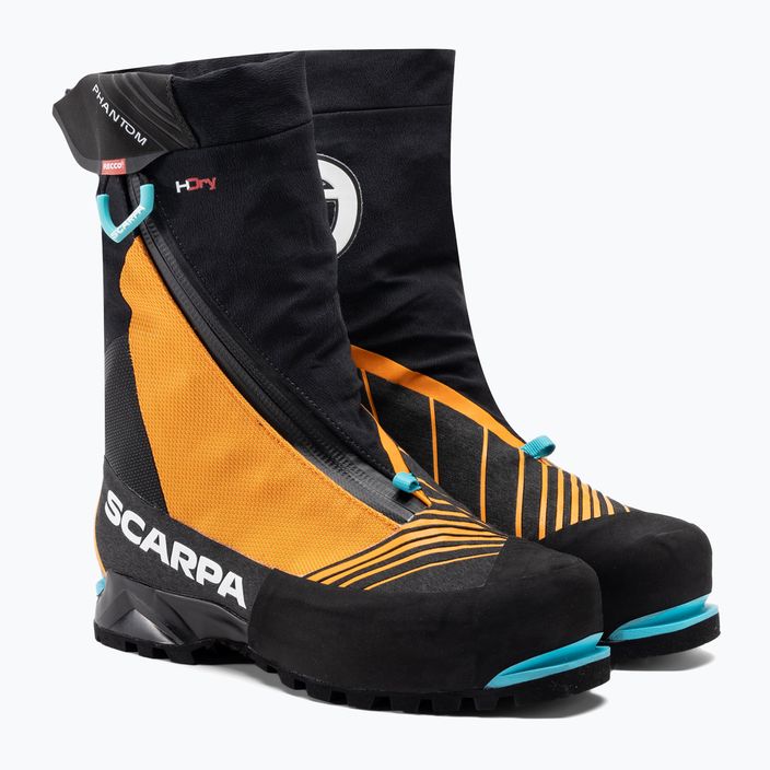 Scarpa Phantom Tech HD black/bright orange men's high-mountain boots 4