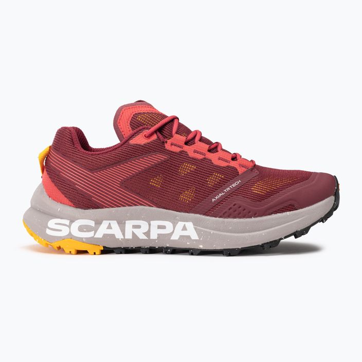 SCARPA Spin Planet women's running shoes deep red/saffron 2