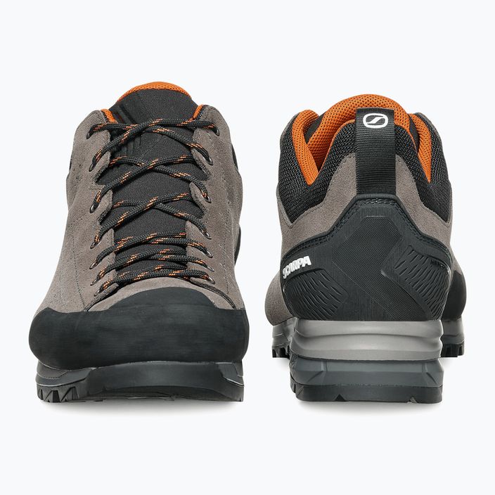 Men's trekking boots SCARPA Zodiac rock/rust orange 4