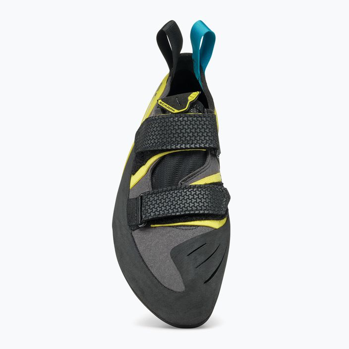 SCARPA Spot shark/yellow climbing shoe 9