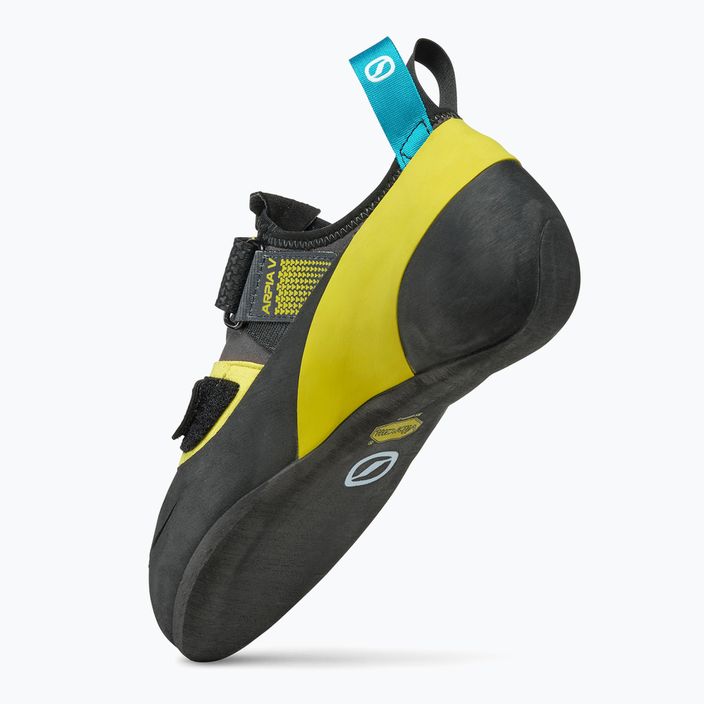 SCARPA Spot shark/yellow climbing shoe 12