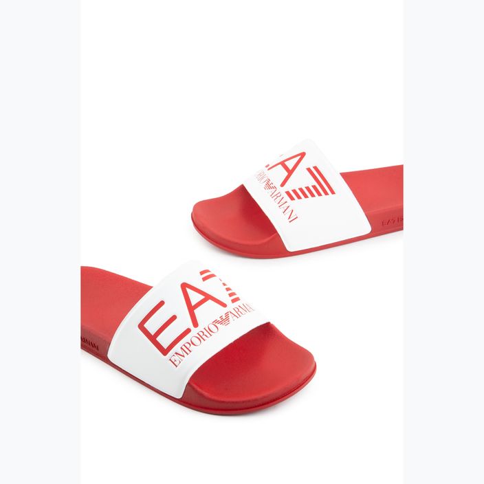 EA7 Emporio Armani Water Sports Visibility salsa/white flip-flops 13