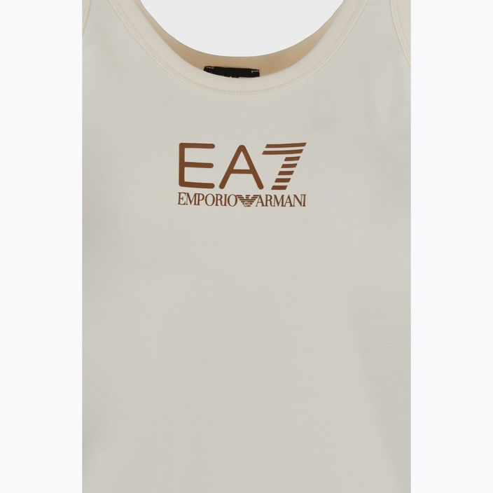 Women's tank top EA7 Emporio Armani Train Shiny pristine/logo brown 3