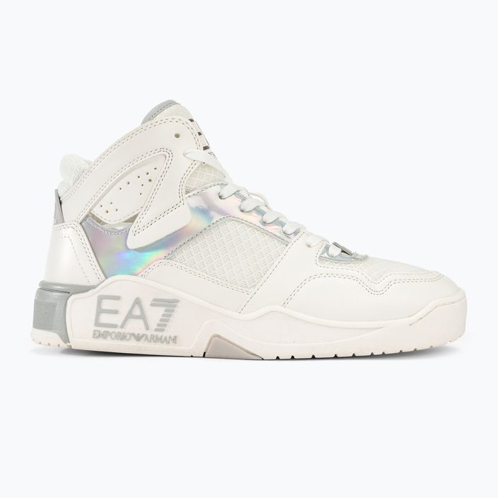 EA7 Emporio Armani Basket Mid white/iridescent shoes 2
