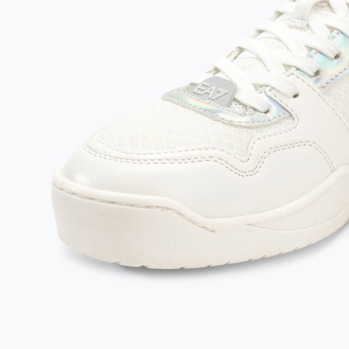 EA7 Emporio Armani Basket Mid white/iridescent shoes 7