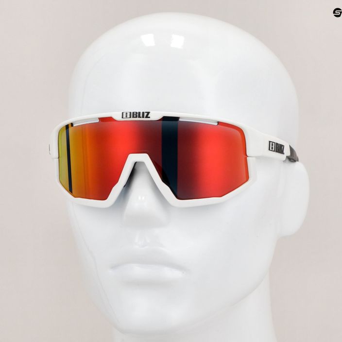 Bliz Fusion S3 matt white / smoke red multi 52105-00 cycling glasses 8
