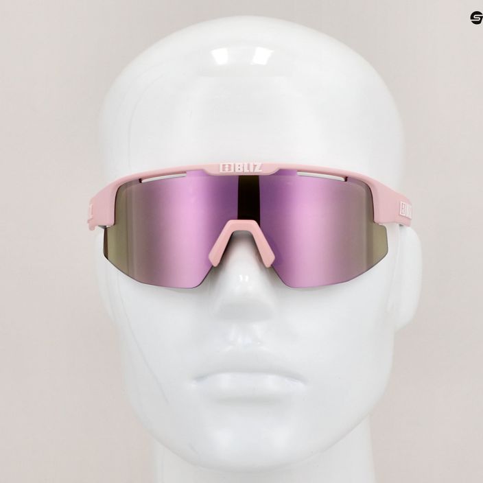 Bliz Matrix Small S3 matt powder pink / brown rose multi 52107-49 cycling glasses 7