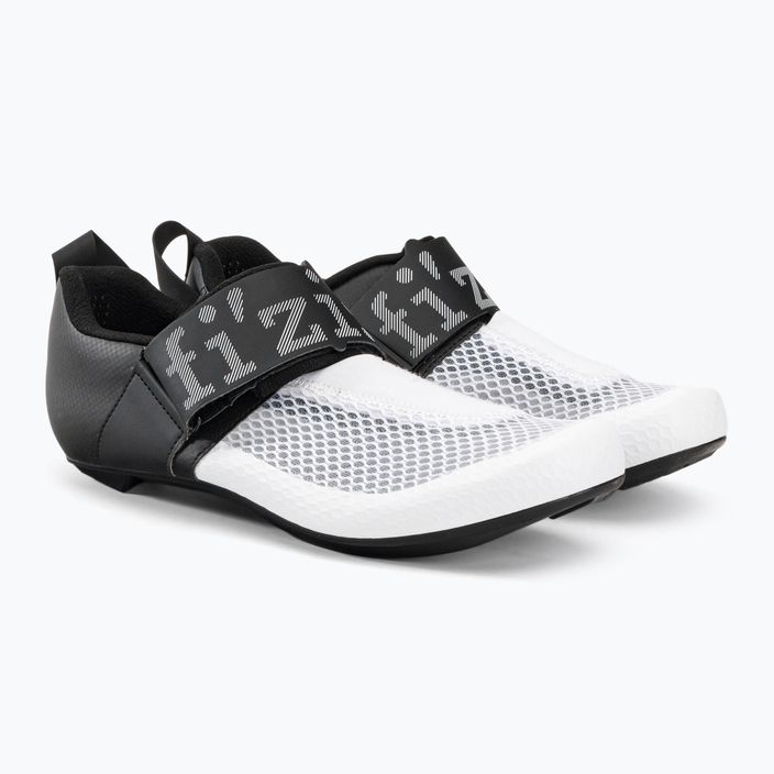 Men's Fizik Transiro Hydra triathlon shoes white and black TRR5PMR1K2010 4