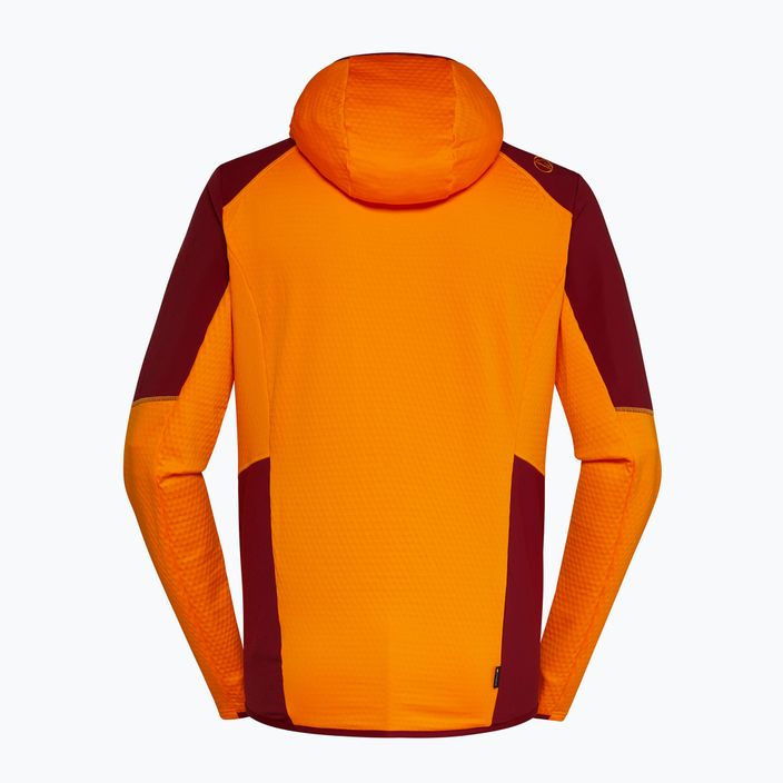 Men's La Sportiva Existence Hoody papaya/sangria trekking sweatshirt 2