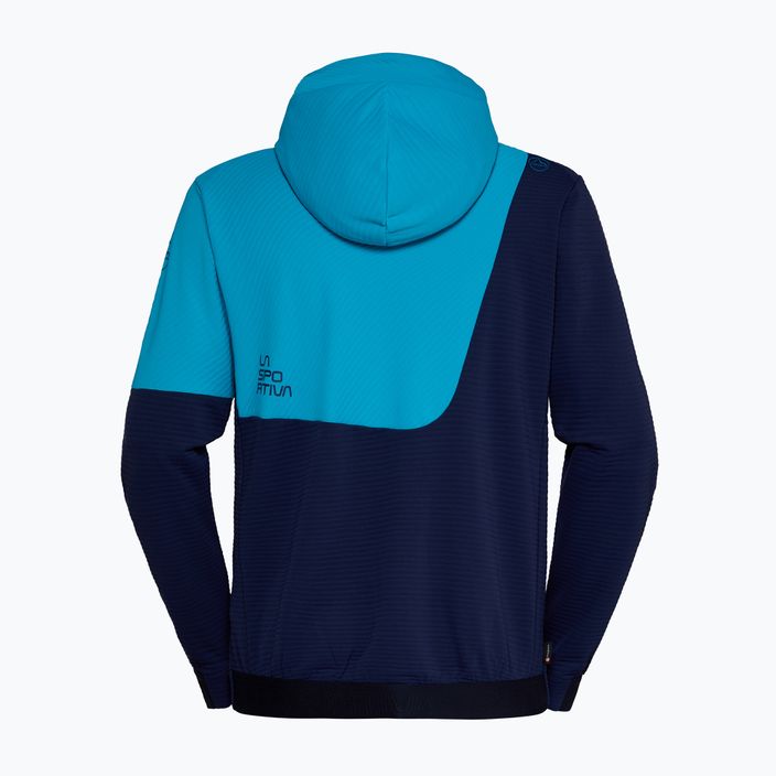 Men's La Sportiva Mood Hoody deep sea/tropic blue climbing sweatshirt 2