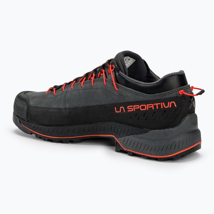Men's La Sportiva TX4 Evo GTX carbon/cherry tomato climbing shoe 3