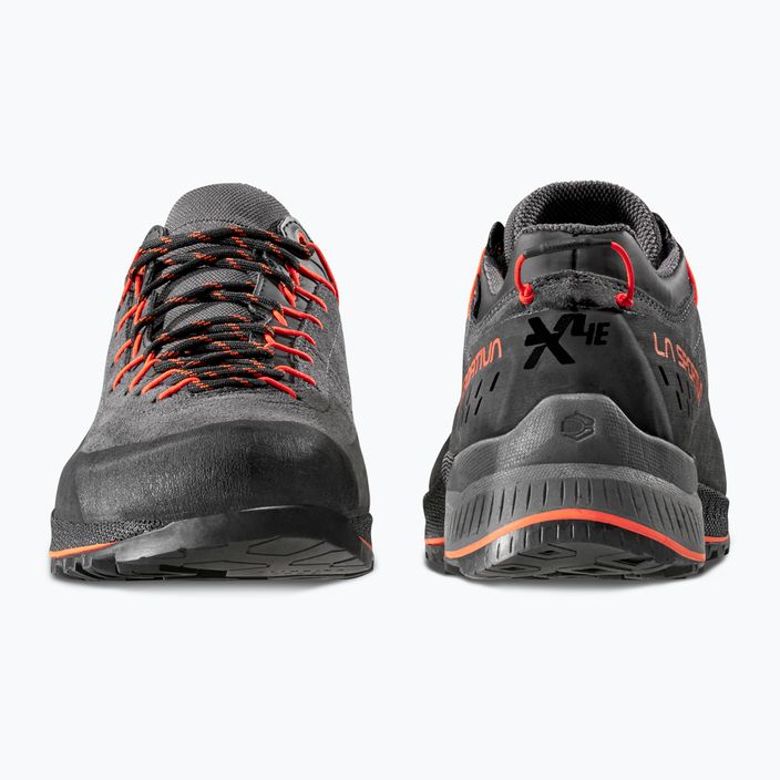 Men's La Sportiva TX4 Evo GTX carbon/cherry tomato climbing shoe 8