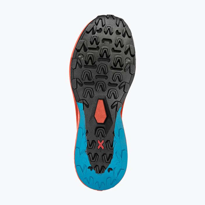 La Sportiva Prodigio men's running shoes tropical blue/cherry tomato 10