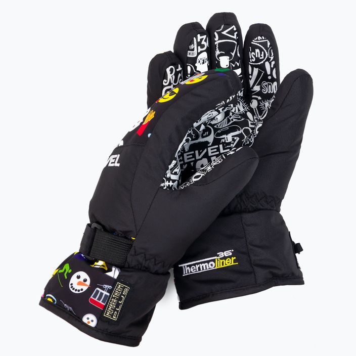 Level Junior children's ski gloves black 4152