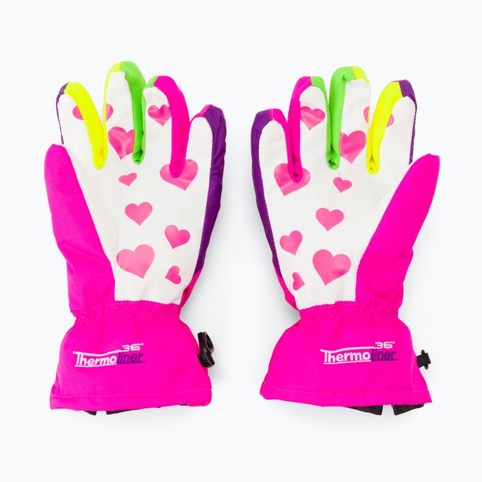 Level Lucky children's ski gloves pink 4146 2