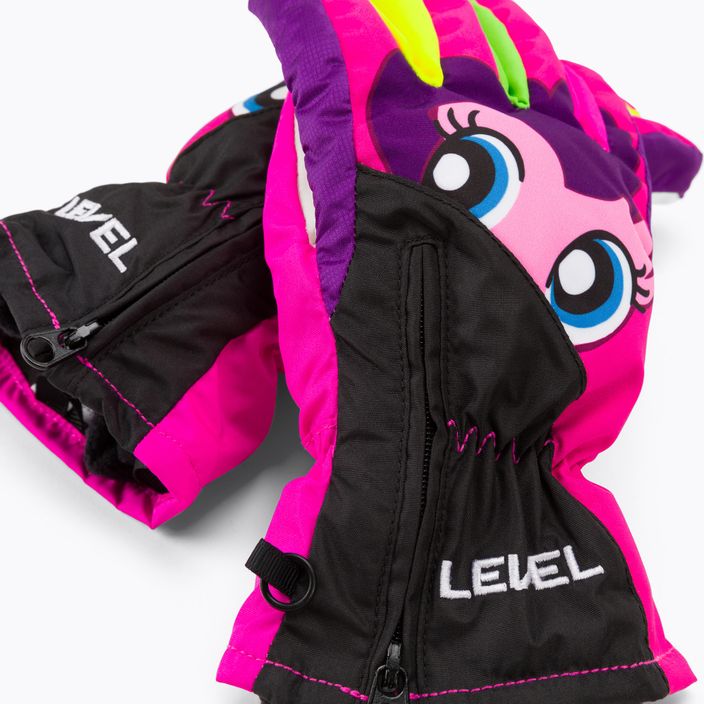 Level Lucky children's ski gloves pink 4146 4