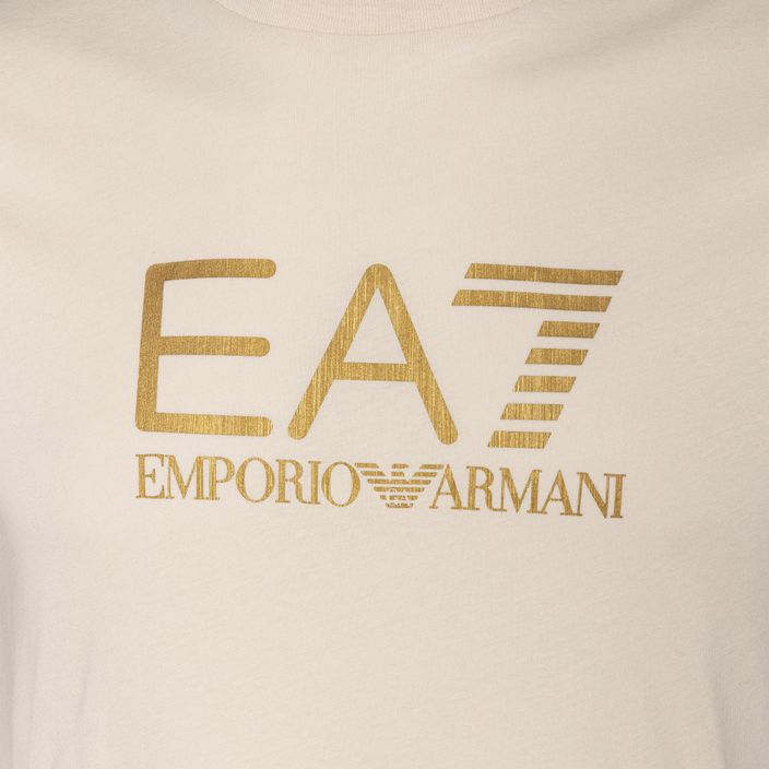 Men's EA7 Emporio Armani Train Gold Label Tee Pima Big Logo rainy day T-shirt 3