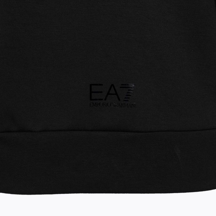 Women's EA7 Emporio Armani Train Logo Series Hoodie Mirror black/logo black 4