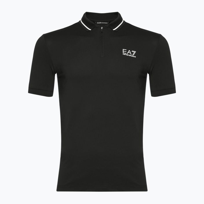 Men's EA7 Emporio Armani Golf Pro Polo black shirt