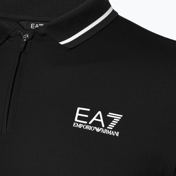 Men's EA7 Emporio Armani Golf Pro Polo black shirt 3