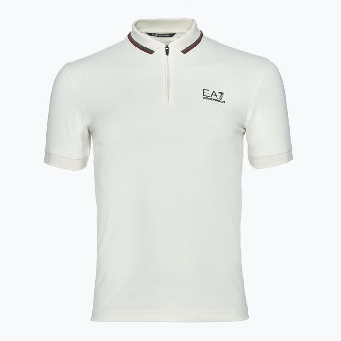 Men's EA7 Emporio Armani Golf Pro Polo silver birch T-shirt