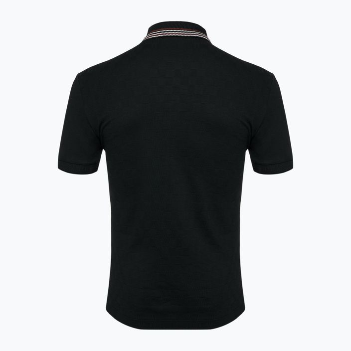 Men's EA7 Emporio Armani Golf Pro Polo Check shirt black 2