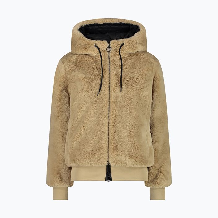 Women's CMP Fix Hood fur jacket brown 32K0316/A435 8