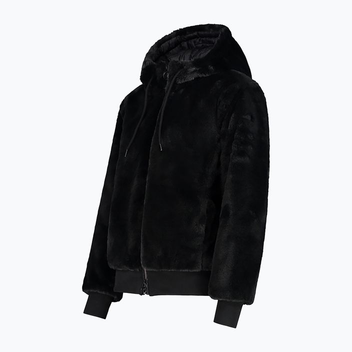 Women's CMP Fix Hood fur jacket black 32K0316/U901 7