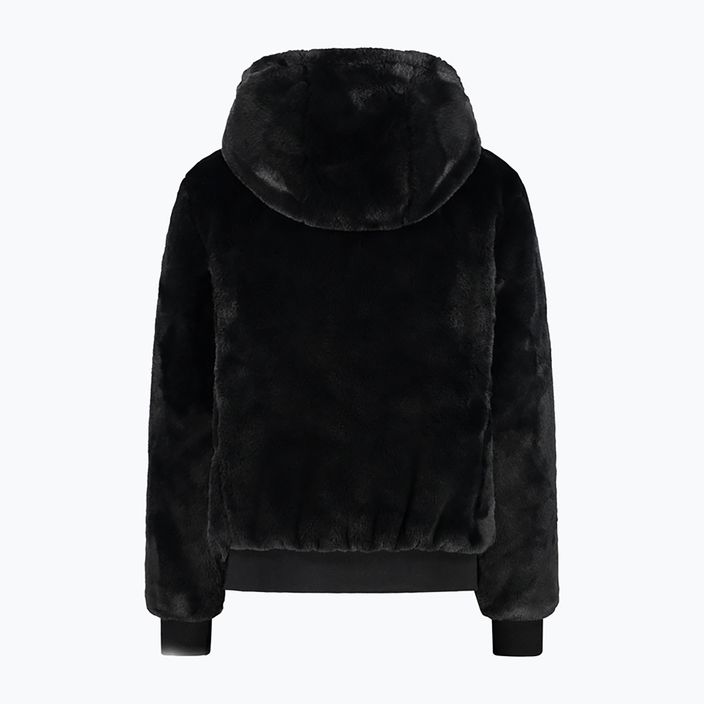 Women's CMP Fix Hood fur jacket black 32K0316/U901 4