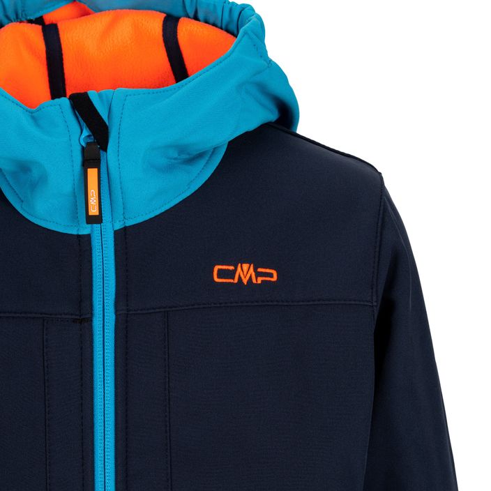 CMP Fix Hood children's softshell jacket navy blue 3A00094/01NM 3