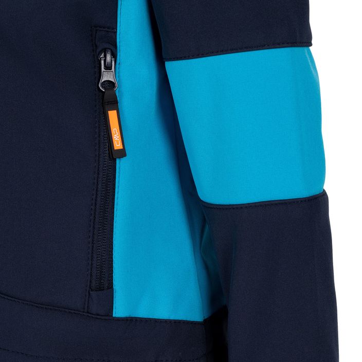 CMP Fix Hood children's softshell jacket navy blue 3A00094/01NM 4