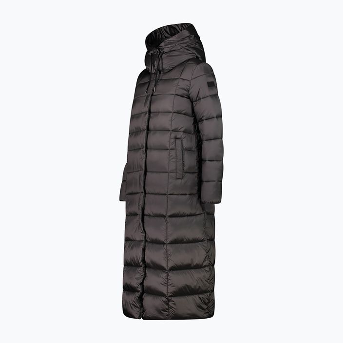 Women's CMP Coat Fix Hood Down Jacket Grey 32K3136 2