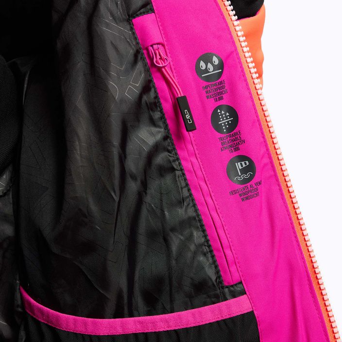 CMP women's ski jacket pink and orange 31W0226/H924 10