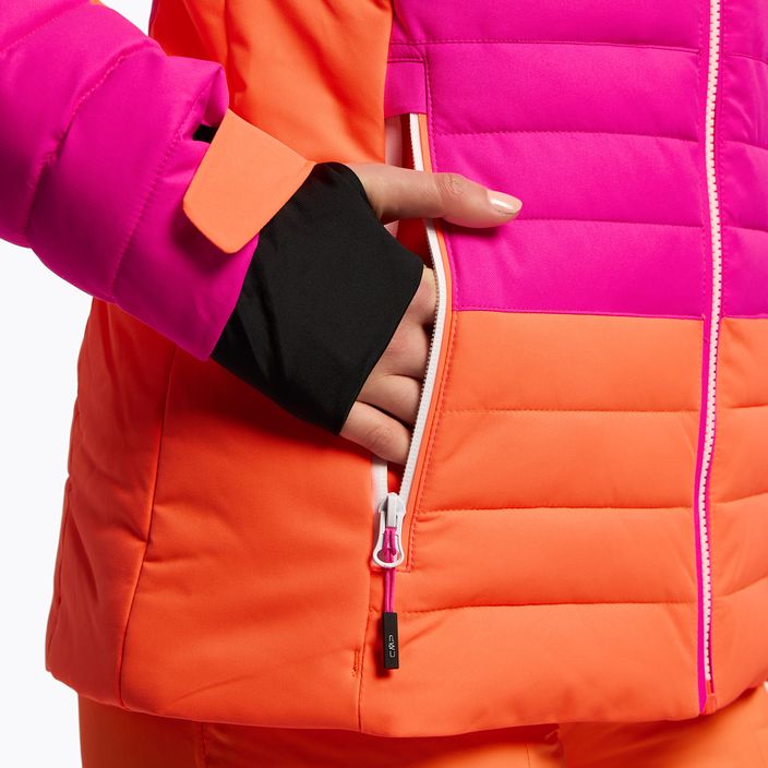 CMP women's ski jacket pink and orange 31W0226/H924 7