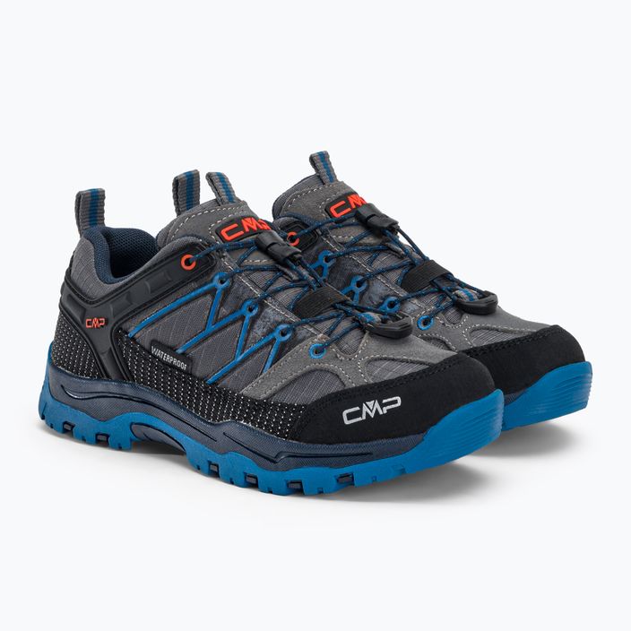 CMP children's trekking boots Rigel Low Wp grey-blue 3Q54554/69UN 4