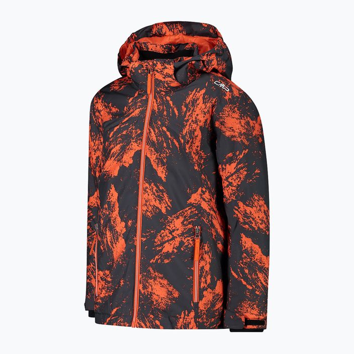 Children's ski jacket CMP 39W1924/04ZP anthracite/arancio 3