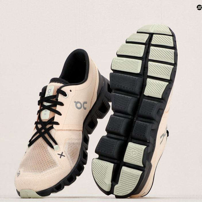 Women's running shoes On Cloud X 3 beige 6098694 15