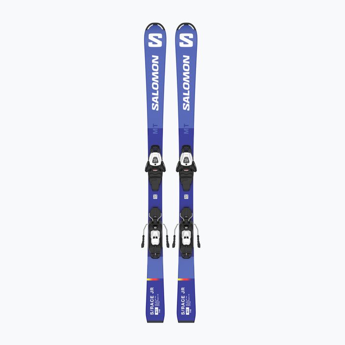 Children's downhill skis Salomon S/Race MT Jr + L6 race blue/white 6