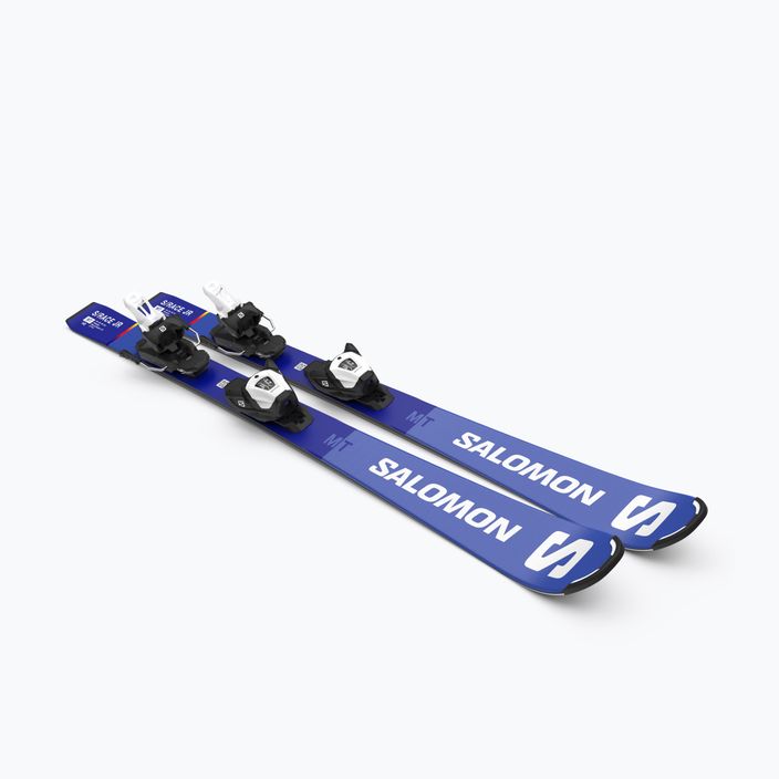 Children's downhill skis Salomon S/Race MT Jr + L6 race blue/white 8