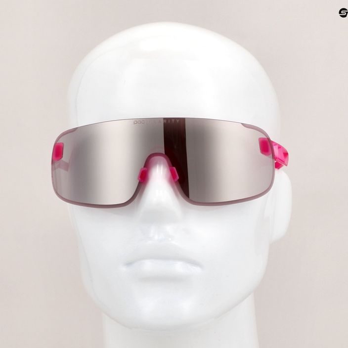 Bicycle goggles POC Elicit actinium pink translucent/clarity road silver 8