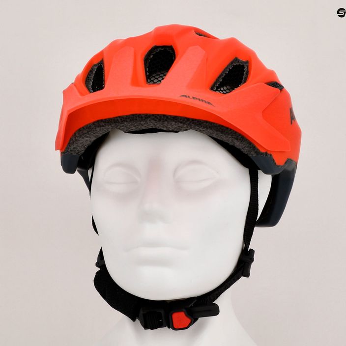 Children's bicycle helmet Alpina Carapax pumpkin orange matt 9