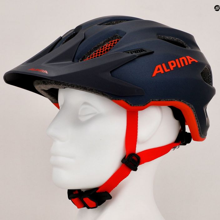 Children's bicycle helmet Alpina Carapax indigo matte 9