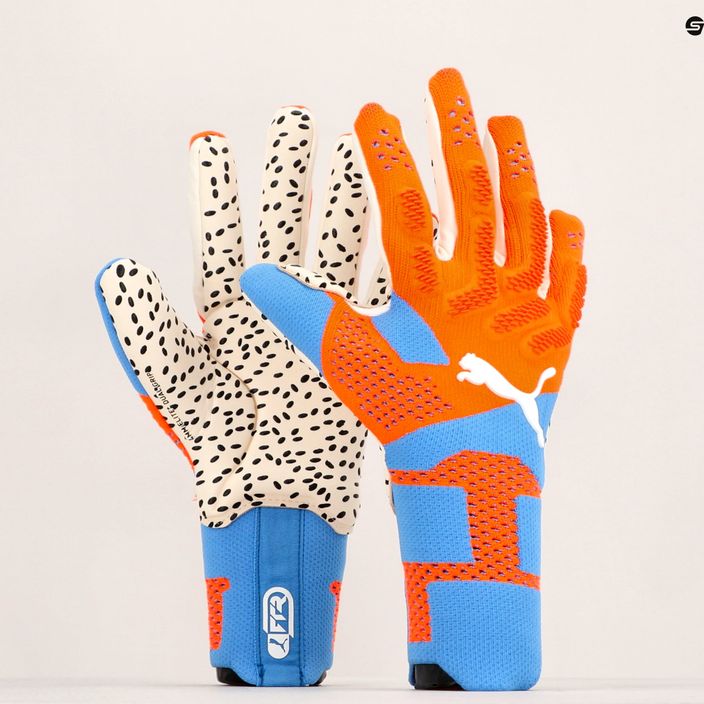PUMA Future Ultimate Nc orange and blue goalkeeper's gloves 041841 01 6