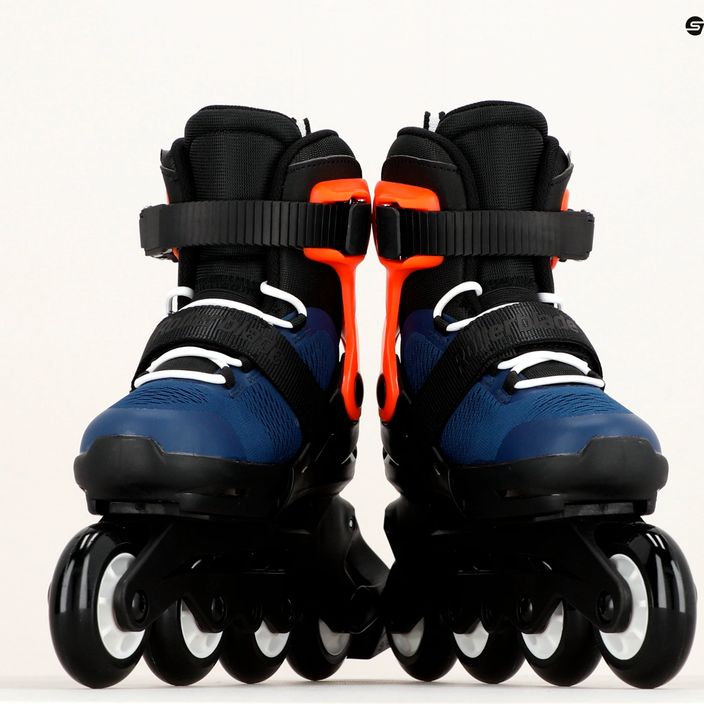 Rollerblade Microblade children's skates navy blue and orange 07221900 174 13