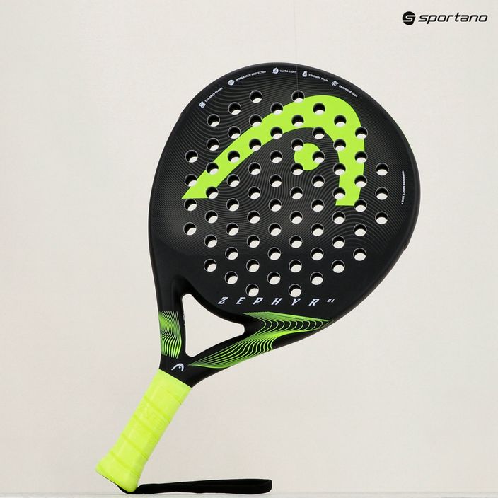 HEAD Zephyr UL 2023 paddle racket black and yellow 225053 7