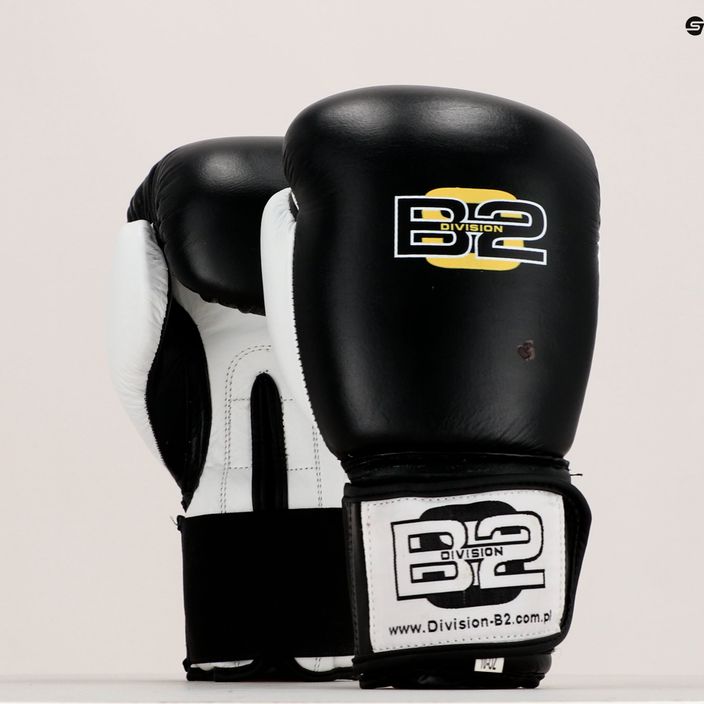 DIVISION B-2 boxing gloves black and white DIV-SG01 6
