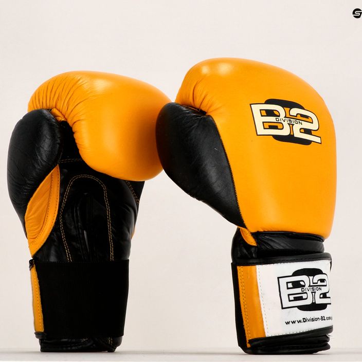 DIVISION B-2 yellow-black boxing gloves DIV-SG01 7