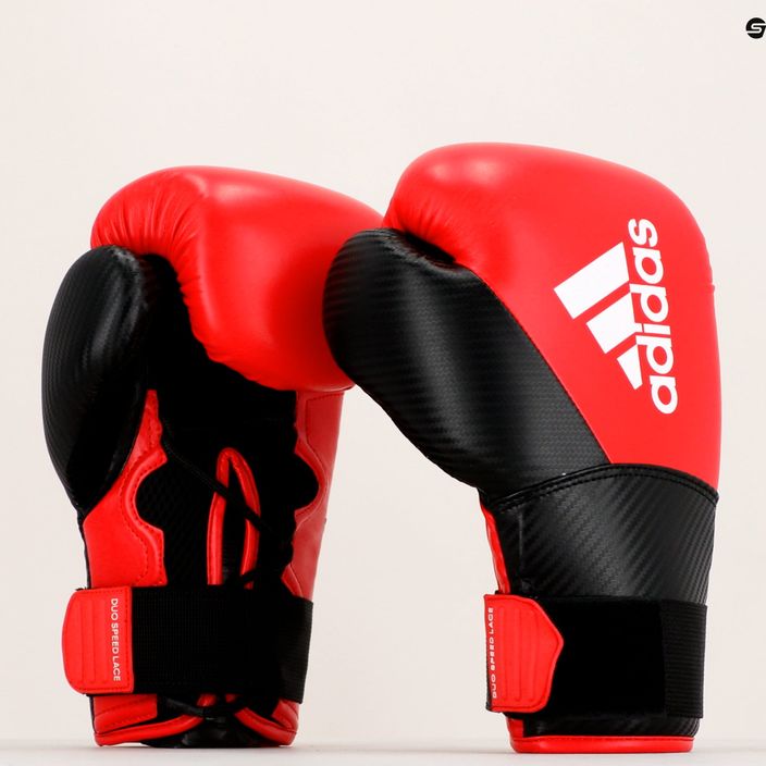 adidas Hybrid 250 Duo Lace red boxing gloves ADIH250TG 9